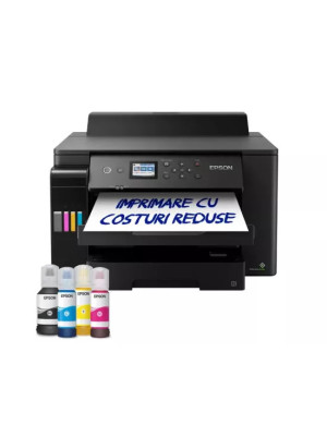Imprimanta inkjet color Epson EcoTank L11160 A3+ cu CISS, LAN și Wi-Fi Direct