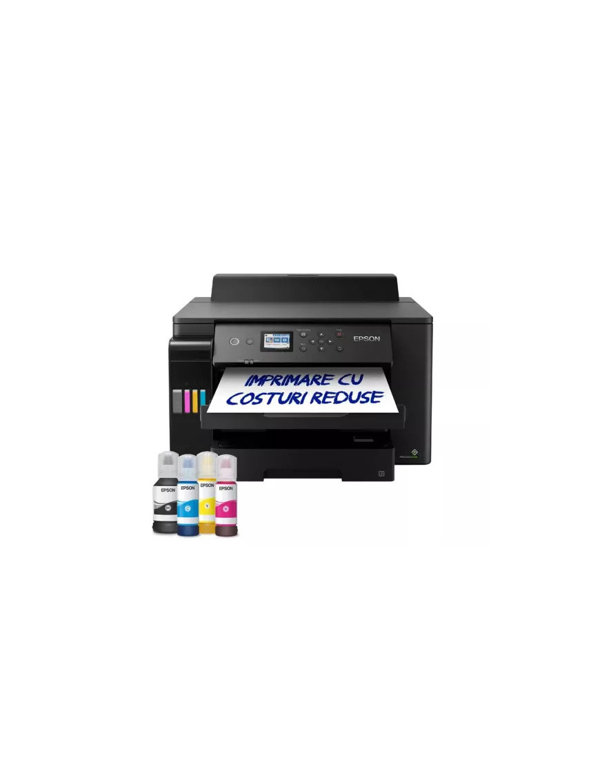 Imprimanta inkjet color Epson EcoTank L11160 A3+ cu CISS, LAN și Wi-Fi Direct