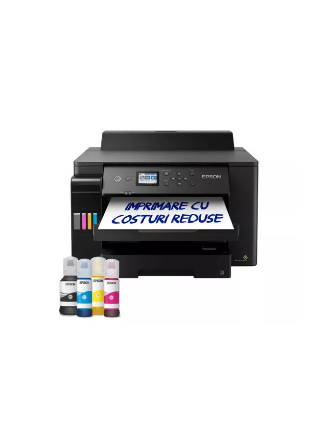 Imprimanta inkjet color Epson EcoTank L11160 A3+ cu CISS, LAN și Wi-Fi Direct