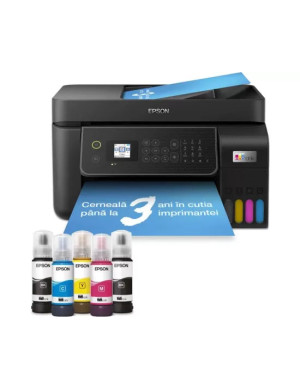 Multifuncționala Inkjet Epson EcoTank L5310C11CJ65412,  CISS, Color, A4, LAN, USB și Wi-Fi, Negru