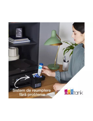 Multifuncționala Inkjet Epson EcoTank L5310C11CJ65412,  CISS, Color, A4, LAN, USB și Wi-Fi, Negru