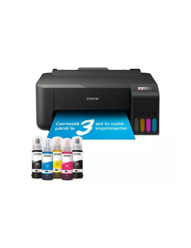 Imprimanta Inkjet Epson EcoTank L1230 C11CJ70402, A4, Color, USB, Negru