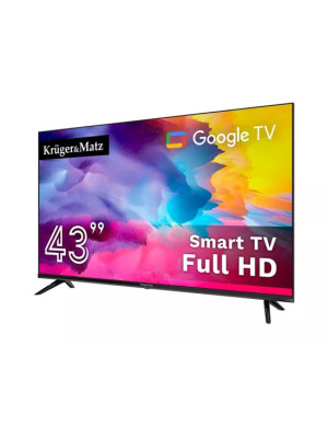 Televizor LED Smart KRUGER & MATZ KM0243FHD-SA Full HD, 108 cm, Negru