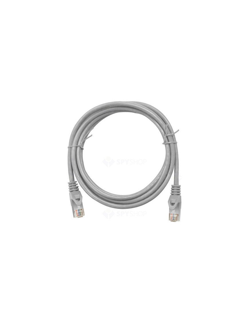 Cablu UTP cu mufe HCT CAT6 7.5m Gri – Performanță Gigabit și Conectivitate Fiabilă