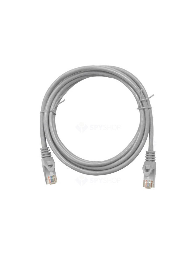 Cablu UTP cu mufe HCT CAT6 7.5m Gri – Performanță Gigabit și Conectivitate Fiabilă