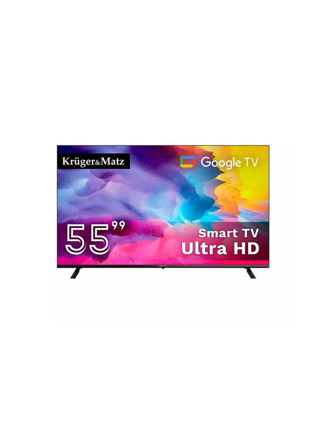 Televizor LED Smart KRUGER & MATZ KM0255UHD-SA, 4K Ultra HD, 141 cm, Negru