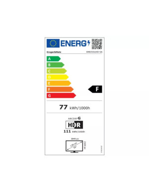 Televizor LED Smart KRUGER & MATZ KM0255UHD-SA, 4K Ultra HD, 141 cm, Negru