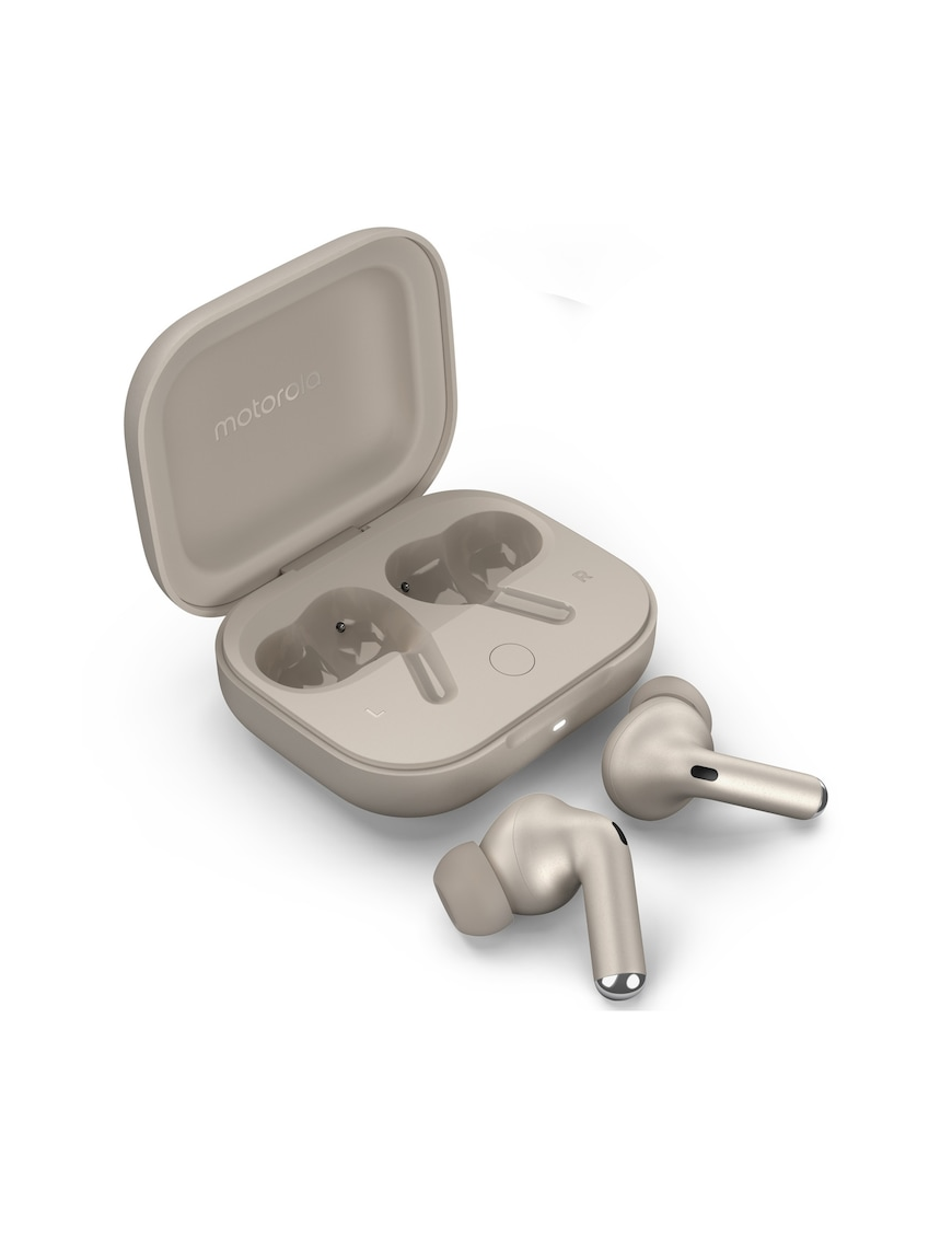 Casti wireless MOTOROLA Moto Buds+ Flute, Sound by Bose, Bluetooth, Beach Sand