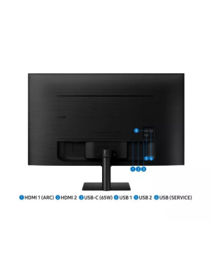 Monitor LED SAMSUNG M7 LS32DM702UUXDU, UHD, 32", 4 ms, 60 Hz, Black
