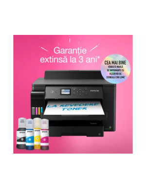 Imprimanta inkjet color Epson EcoTank L11160 A3+ cu CISS, LAN și Wi-Fi Direct