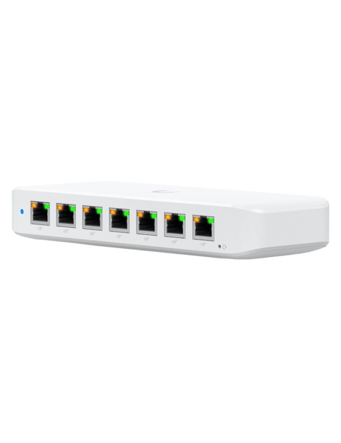 UBIQUITI USW-ULTRA-210W-EU UniFi 8-Port GbE PoE+ alimentat de intrare GbE++ 210W, White