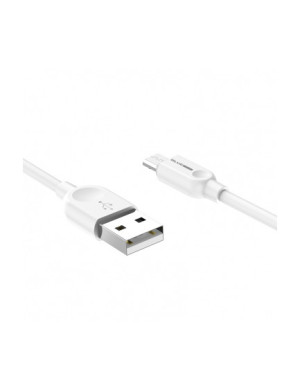 Cablu de date si incarcare BLUE Power 314533, USB-A - microUSB, 18W, 2m, Alb