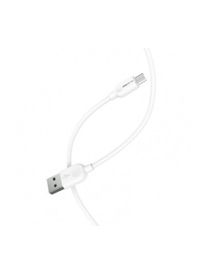 Cablu de date si incarcare BLUE Power 314533, USB-A - microUSB, 18W, 2m, Alb