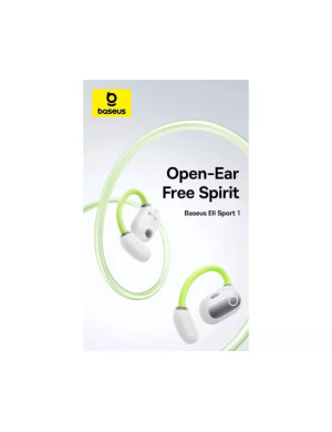 Căști wireless BASEUS Eli Sport 1 Bluetooth 5.3 White/Green
