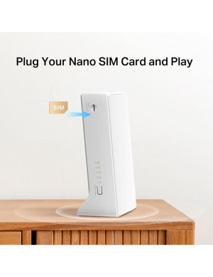 Router wireless MERCUSYS AC1200 MB130-4G, 4G LTE, 802.11ac/a/b/g/n, 300 - 867 Mbps, Alb