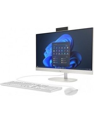 Sistem All-In-One HP ProOne 240 G10 885G4EA, 23.8" Full HD, Intel® Core™ i3-N300, 8GB RAM, SSD 256GB, Intel UHD Graphics, Fara sistem de operare, Camera Web, Shell White