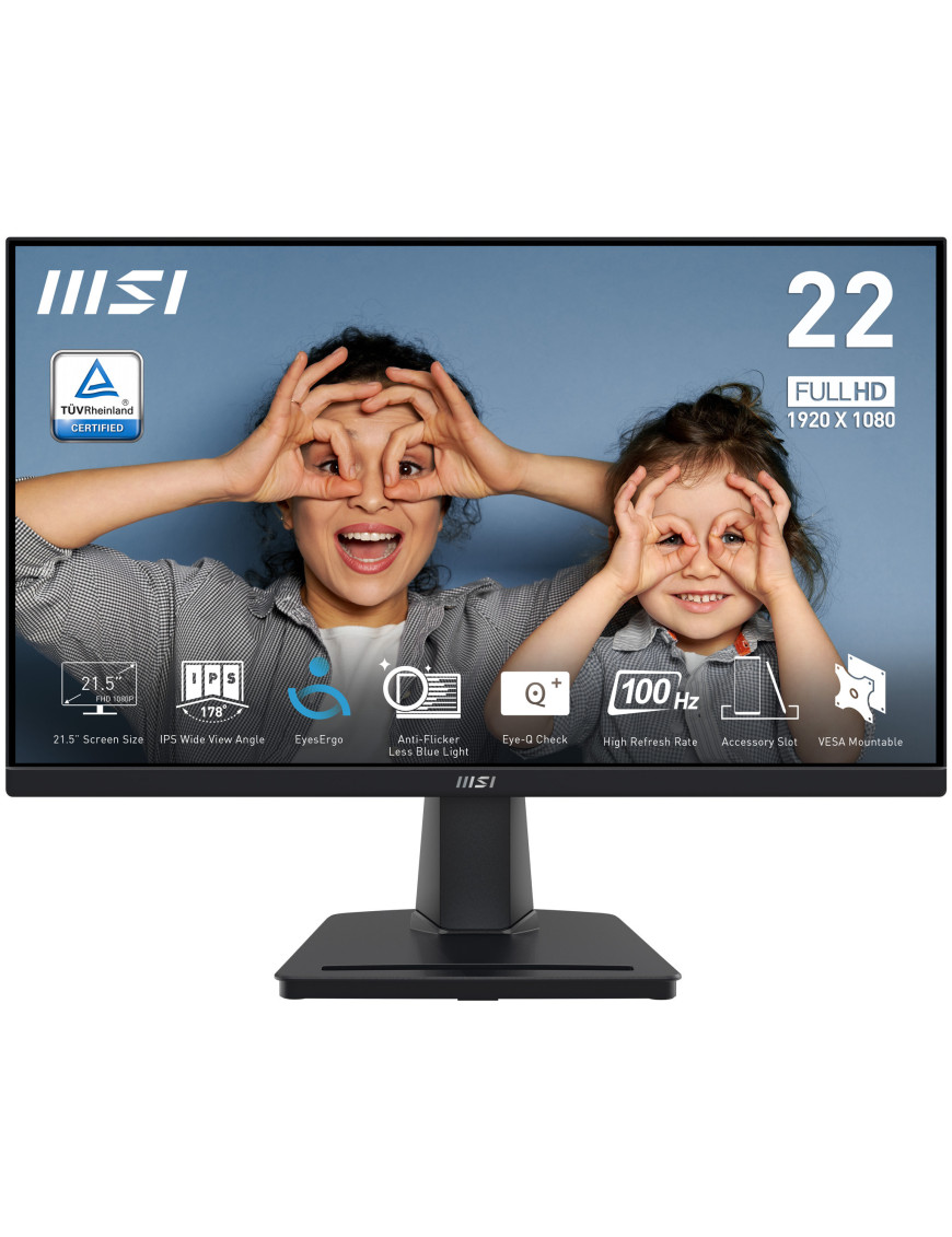 MSI PRO MP225 monitoare LCD 54,6 cm (21.5") 1920 x 1080 Pixel Full HD LED Negru
