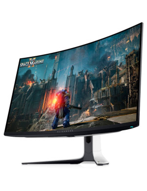 Monitor Gaming Curbat LED DELL Alienware AW3225QF, 31.5" UHD, QD-OLED, 240 Hz, 0.03 ms, Black/White