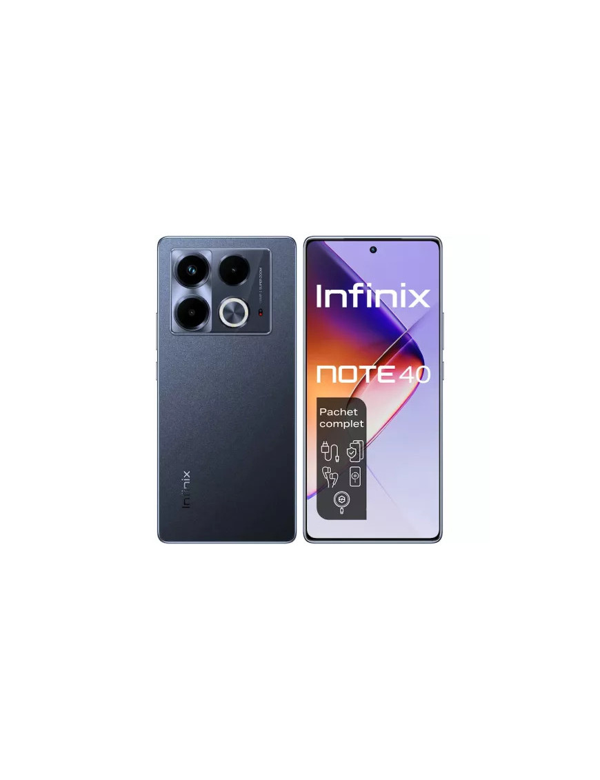 Telefon INFINIX Note 40, 256GB, 8GB RAM, Obsidian Black
