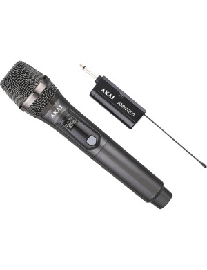 Microfon wireless AKAI AMW-200, Distanta 20-30m, Negru