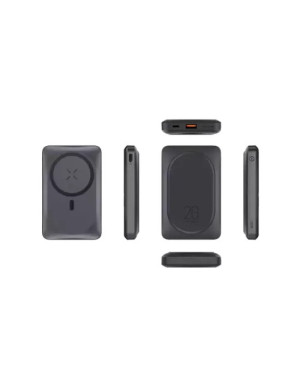 PowerBank VEGER MagOn Pro W1175, 10000 mAh, USB, USB Type-C, Lightning, micro USB, Wireless, Black