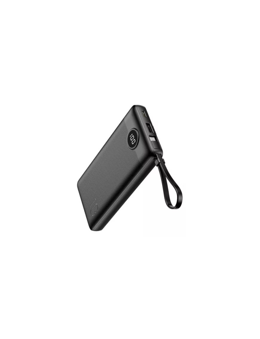 PowerBank VEGER C10 W1116, 10000 mAh, USB Type-A, USB Type-C, Lightning, micro USB, Black