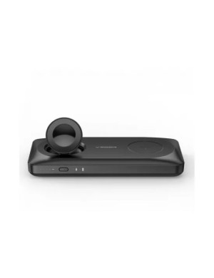 PowerBank VEGER MagMulti W1156, 10000 mAh, 1 x USB Type-A, 2 x USB Type-C, 1 x Lightning, Black
