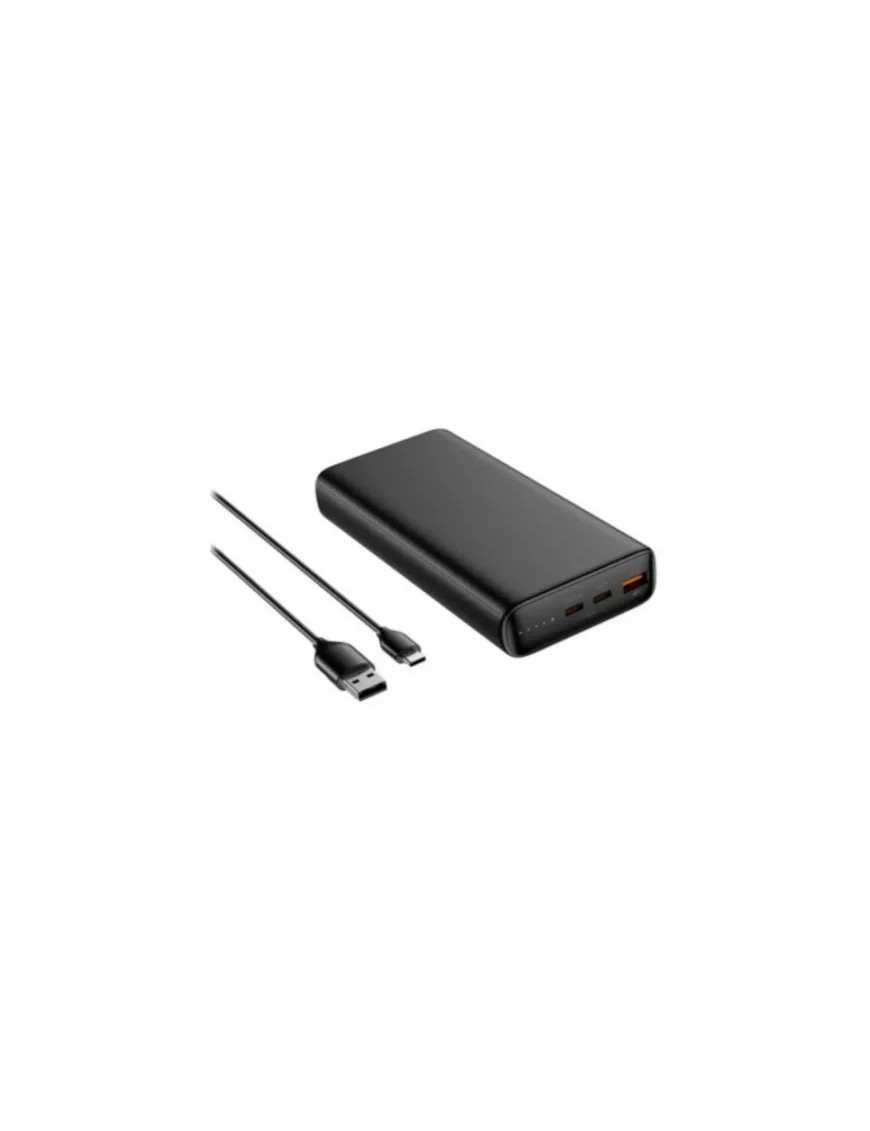 PowerBank VEGER T100 W2032C-100, 20000 mAh, 1 x USB, 2 x USB Type-C, Black