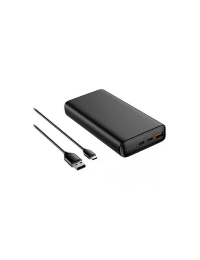 PowerBank VEGER T100 W2032C-100, 20000 mAh, 1 x USB, 2 x USB Type-C, Black