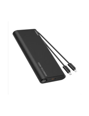 PowerBank VEGER TC130 W2503, 25000 mAh, 1 x USB Type-A, 1 x USB Type-C, 1 x Lightning, Black