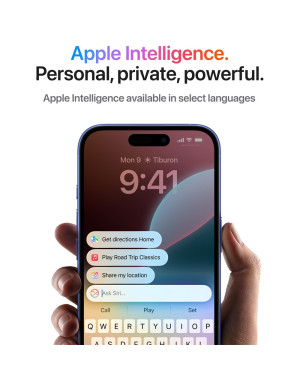 Telefon APPLE iPhone 16, 128GB, 8 GB RAM, Black