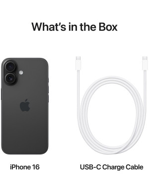 Telefon APPLE iPhone 16, 128GB, 8 GB RAM, Black