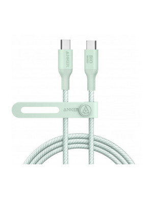 Cablu de date si incarcare ANKER 544 A80F6H61, USB-C - USB-C, 140W, 1.8m, Verde
