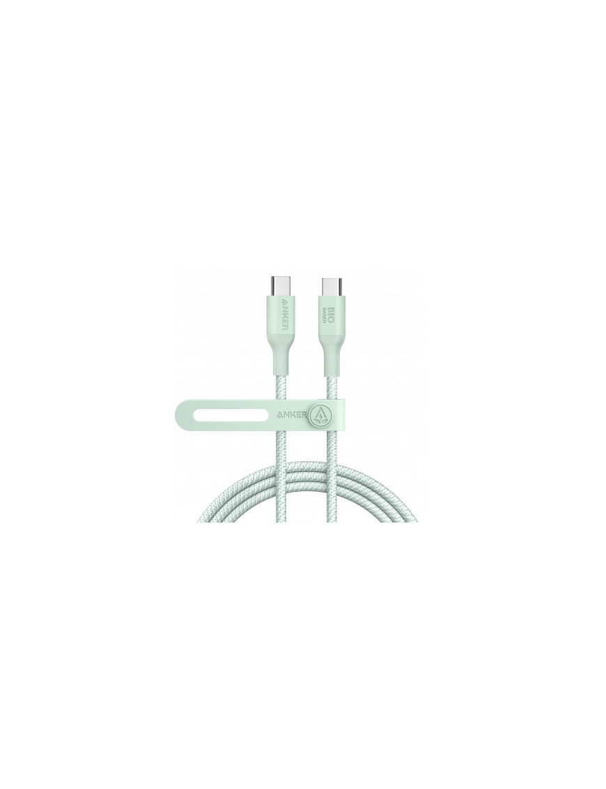 Cablu de date si incarcare ANKER 544 A80F6H61, USB-C - USB-C, 140W, 1.8m, Verde