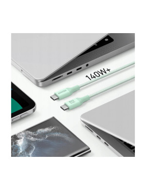 Cablu de date si incarcare ANKER 544 A80F6H61, USB-C - USB-C, 140W, 1.8m, Verde