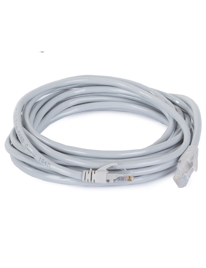 Cablu de rețea UTP HCT Cat6 5m Gri cu mufe RJ45 preinstalate