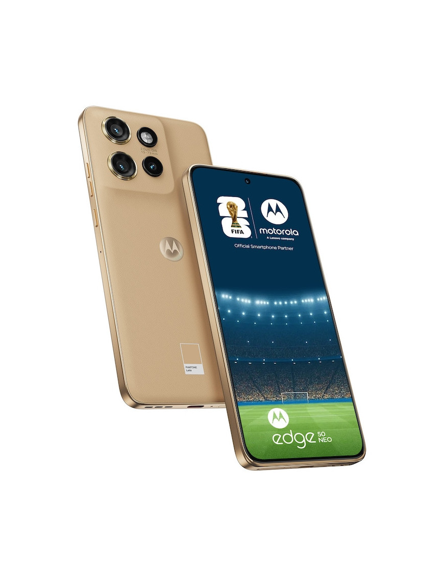 Telefon Motorola Edge 50 Neo, Dual SIM, 512GB, 12GB RAM, 5G, Pantone Latte
