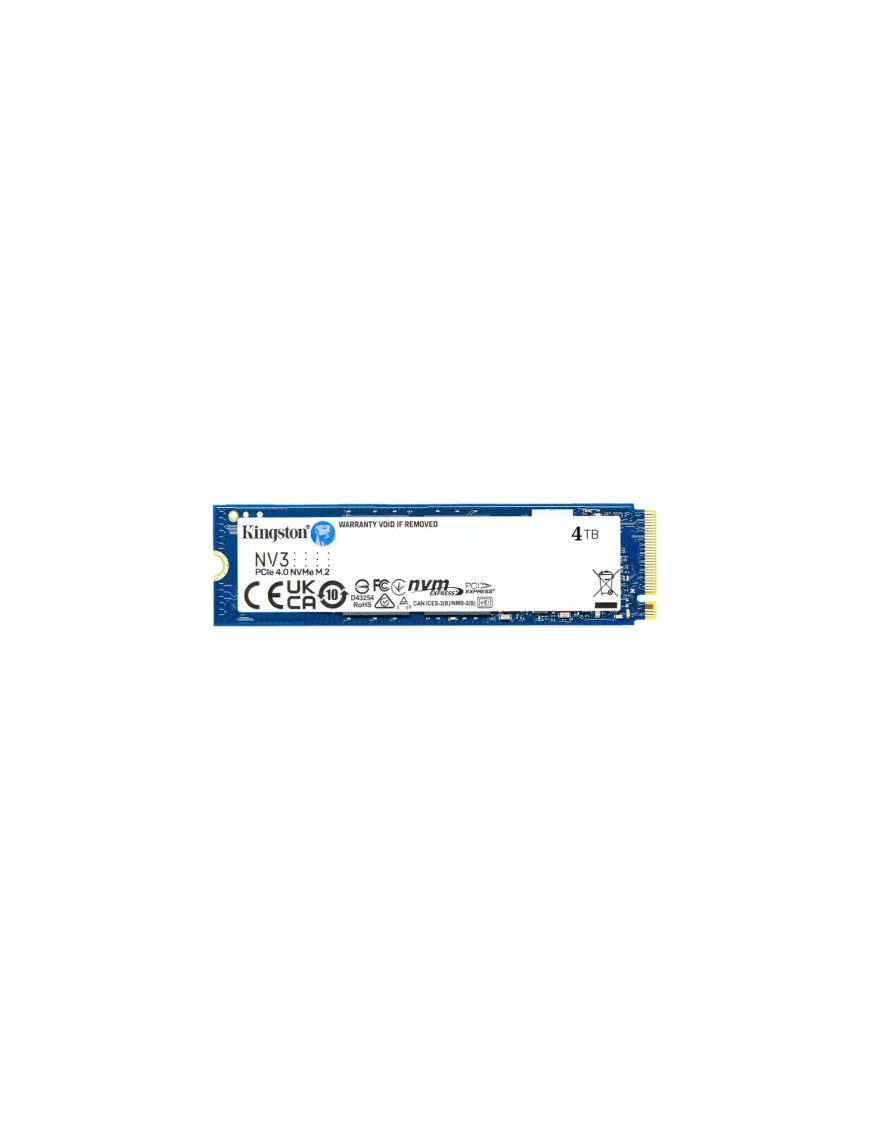 SSD Kingston NV3 SNV3S/4000G 4TB PCIe 4.0 NVMe M.2 – Performanță și fiabilitate de generație nouă