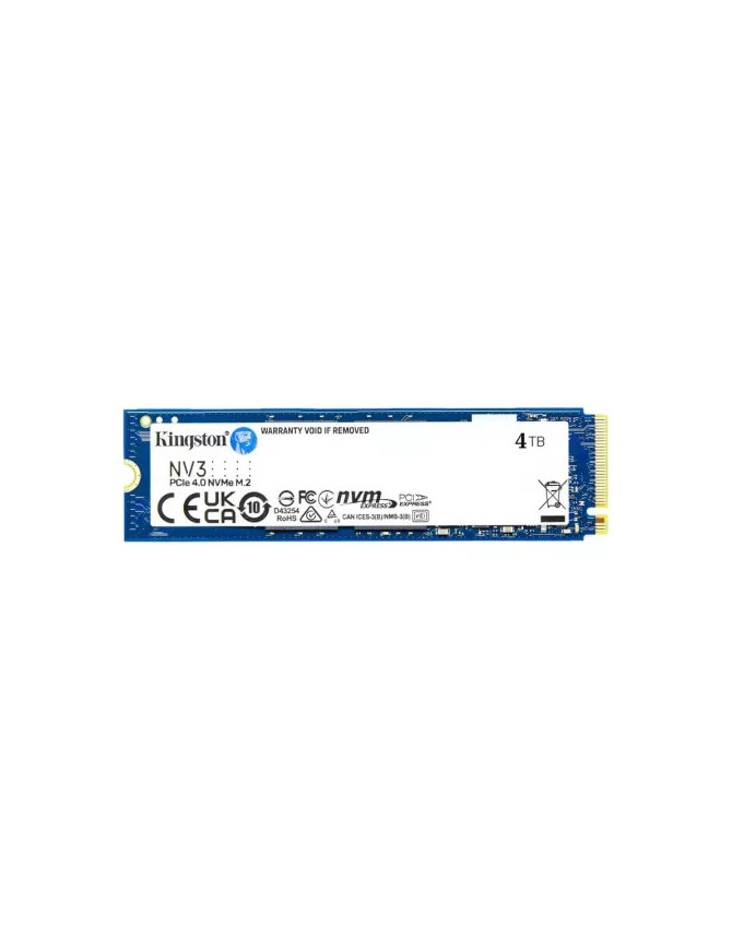 SSD Kingston NV3 SNV3S/4000G 4TB PCIe 4.0 NVMe M.2 – Performanță și fiabilitate de generație nouă