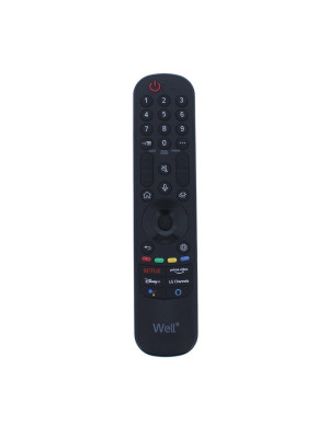 Telecomanda universala pentru televizoare LG, Well RC-UNIV-LG02-WL, Black