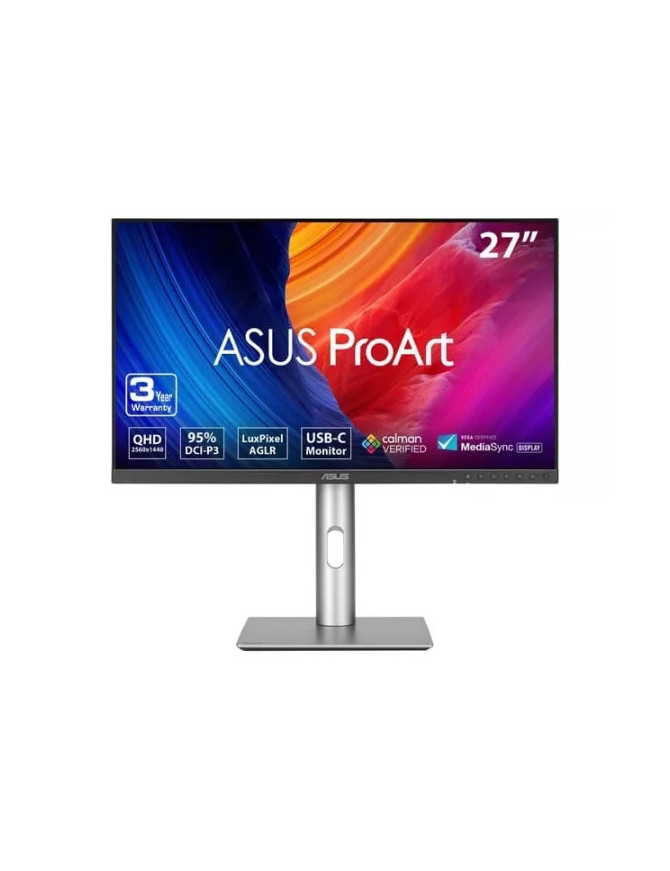 Monitor LED ASUS ProArt PA278CFRV, 27" QHD, IPS, 100 Hz, 5ms, Black/Silver