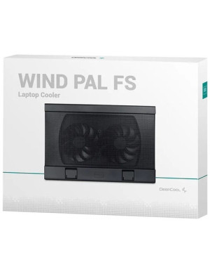 Cooler laptop DEEPCOOL DP-N222-WPALFS, 15.6", 2 x USB, Black