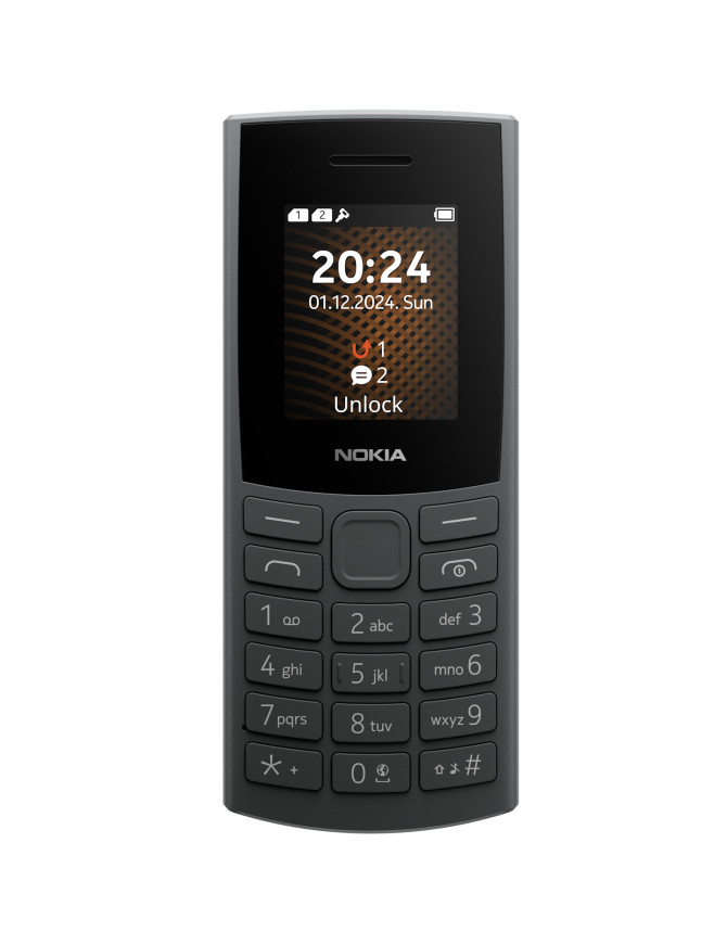 Telefon mobil NOKIA 105 4G (2024), Dual SIM, Charcoal