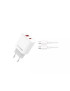 Incarcator retea BLUE POWER BPCE12C, 20W, 1 x USB-A, 1 x USB-C - Cablu USB-C, White
