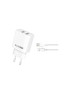 Incarcator retea BLUE POWER BPCE02M, 10.5W, 2 x USB-A - Cablu microUSB, White