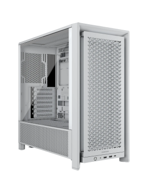 Carcasa CORSAIR 4000D FRAME, Mid-Tower, E-ATX/ATX/Micro-ATX/Mini-ITX, Tempered Glass, 2x 120mm AirGuide Fans, White