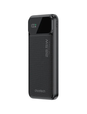 PowerBank CHOETECH B728, 10000 mAh, 22.5W, 2 x USB-A, 1 x USB-C, Black
