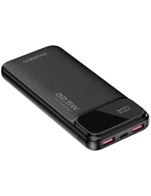 PowerBank CHOETECH B728, 10000 mAh, 22.5W, 2 x USB-A, 1 x USB-C, Black