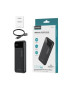 PowerBank CHOETECH B728, 10000 mAh, 22.5W, 2 x USB-A, 1 x USB-C, Black