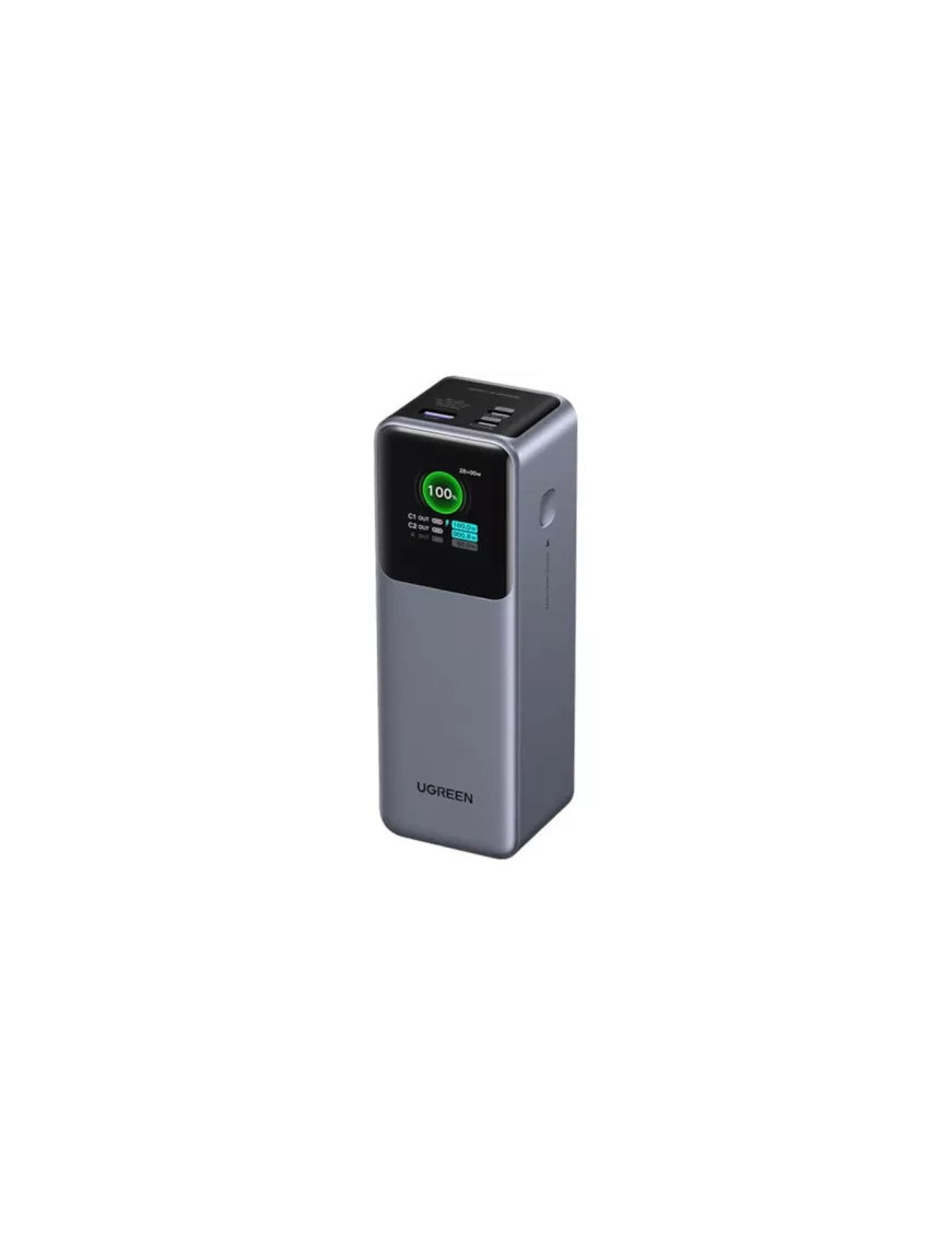 PowerBank UGREEN PB722-35525B, 25.000 mAh, 200W, 1x USB, 2x USB-C, Gray